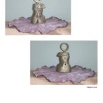 "Source of Reproduction" – Original Abstract Metal Sculpture (7x4 Inches)