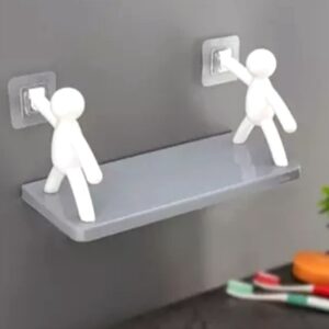 Self-Adhesive Multipurpose Stand Holder – Bathroom, Kitchen, Office & More | Space-Saving Storage Rack